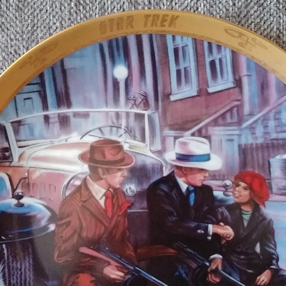 Star Trek a piece of the action collector plate - Picture 2 of 10